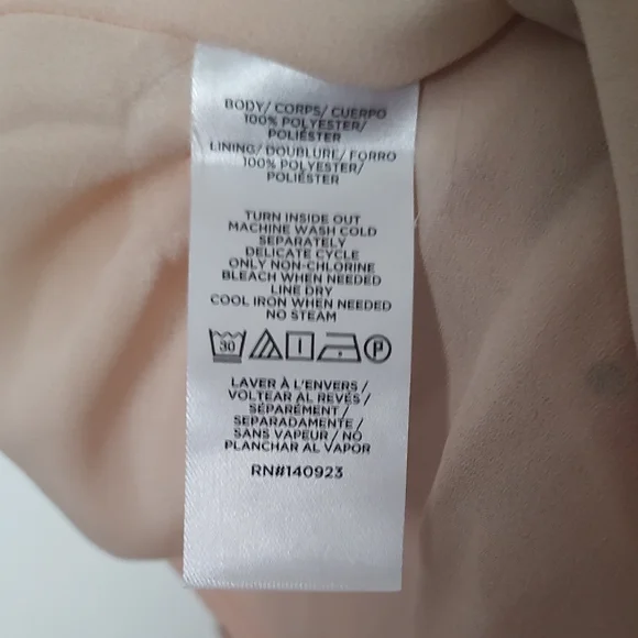 LOFT Pink and Gold Long Sleeve Embellished Blouse - Picture 4 of 6